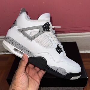 Nike White and Gray Men's Sneakers